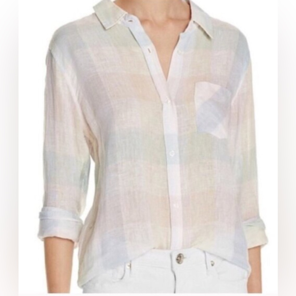 Rails Charli Pastel Buffalo Plaid Button-Down Shirt‎ - XS